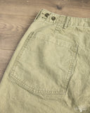 orSlow Summer Fatigue Shorts - Green