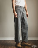 orSlow Super Dad's Denim Pants - Black Denim Bleach