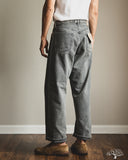 orSlow Super Dad's Denim Pants - Black Denim Bleach