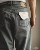 orSlow Super Dad's Denim Pants - Black Denim Bleach