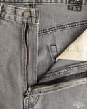 orSlow Super Dad's Denim Pants - Black Denim Bleach