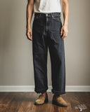 orSlow Super Dad's Denim Pants - Black Stone Denim