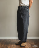 orSlow Super Dad's Denim Pants - Black Stone Denim