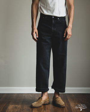 orSlow - Super Dad's Denim Pants - Black Stone – Withered Fig