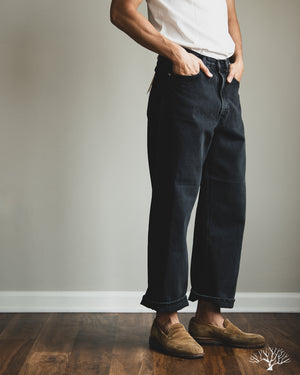 orSlow - Super Dad's Denim Pants - Black Stone – Withered Fig