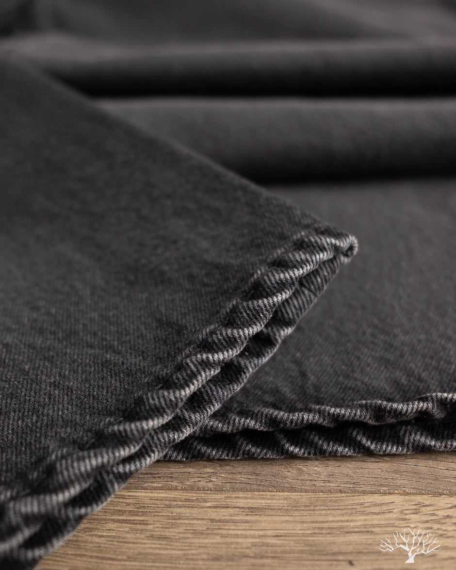 orSlow Super Dad's Denim Pants - Black Stone Denim