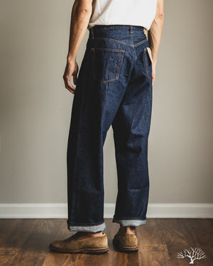 orSlow - Super Dad's Denim Pants - One Wash – Withered Fig
