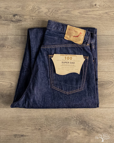 orSlow - Super Dad's Denim Pants - One Wash – Withered Fig