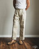 orSlow Two Tuck Wide Trousers - Khaki