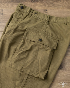 orSlow オアスロウ US ARMY 2ポケット カーゴショーツ orSlow - U.S. Army 2 Pocket Cargo Shorts - Army Green – Withered Fig