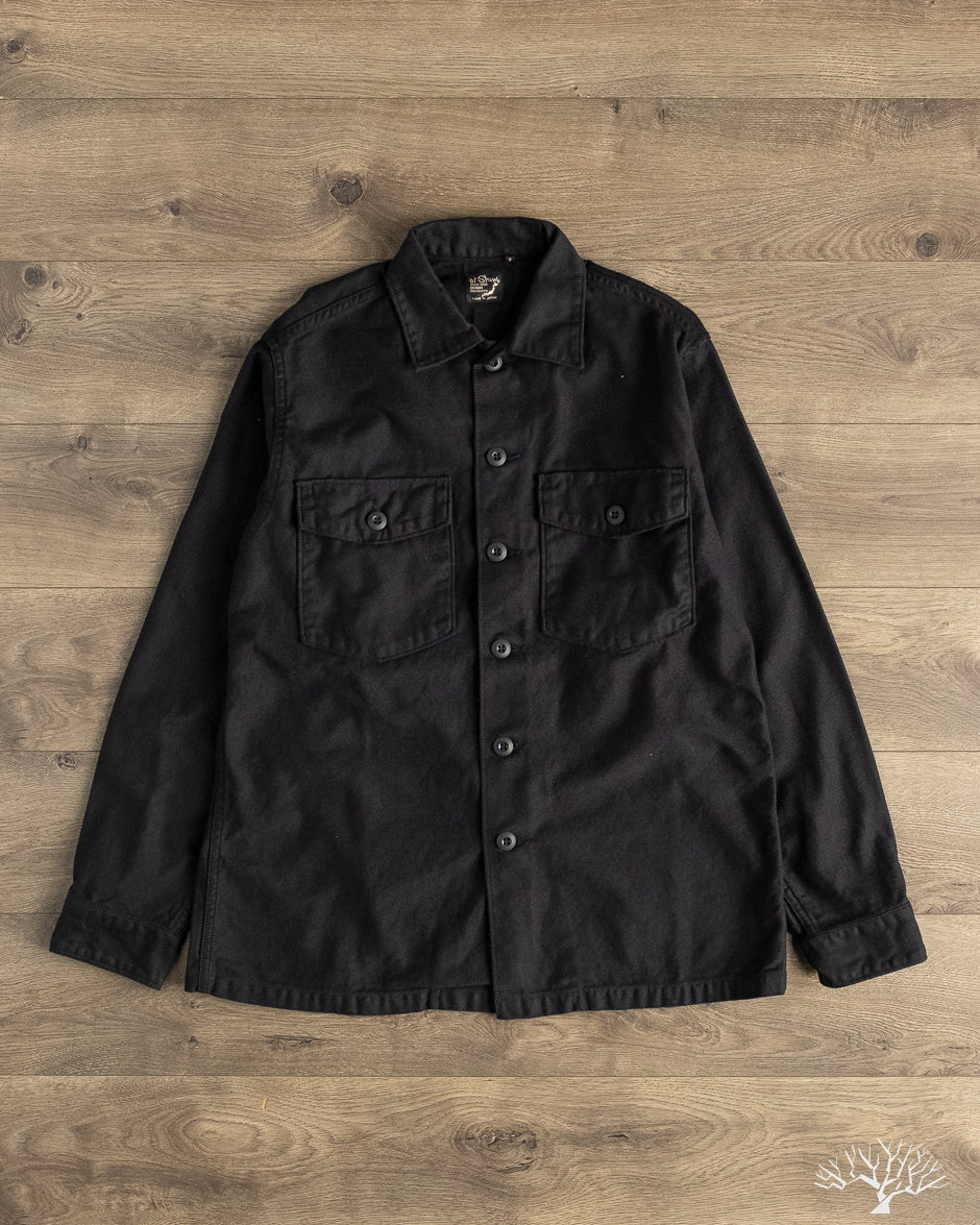 orSlow - U.S. Army Fatigue Shirt - Black (J61) – Withered Fig