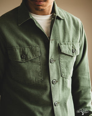 orSlow - U.S. Army Fatigue Shirt - Green Used – Withered Fig