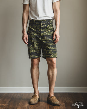 orSlow - Fatigue Shorts - Tiger Camo – Withered Fig