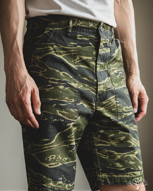 orSlow - Fatigue Shorts - Tiger Camo – Withered Fig