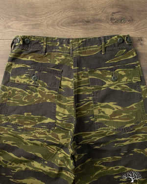 orSlow - Fatigue Shorts - Tiger Camo – Withered Fig