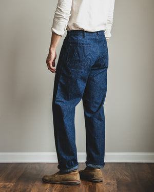 orSlow - U.S. Navy Utility Denim Pants - One Wash – Withered Fig