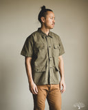 orSlow Utility Short Sleeve Shirt Jacket - Army Green
