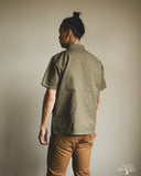 orSlow Utility Short Sleeve Shirt Jacket - Army Green