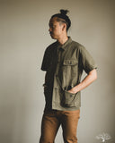 orSlow Utility Short Sleeve Shirt Jacket - Army Green