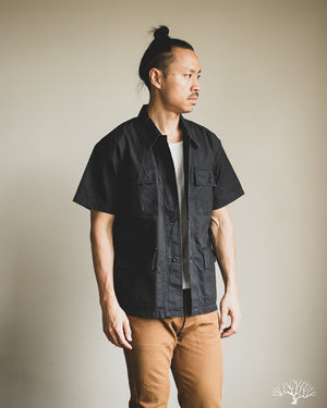 orSlow - Utility Short Sleeve Shirt Jacket - Navy – Withered Fig