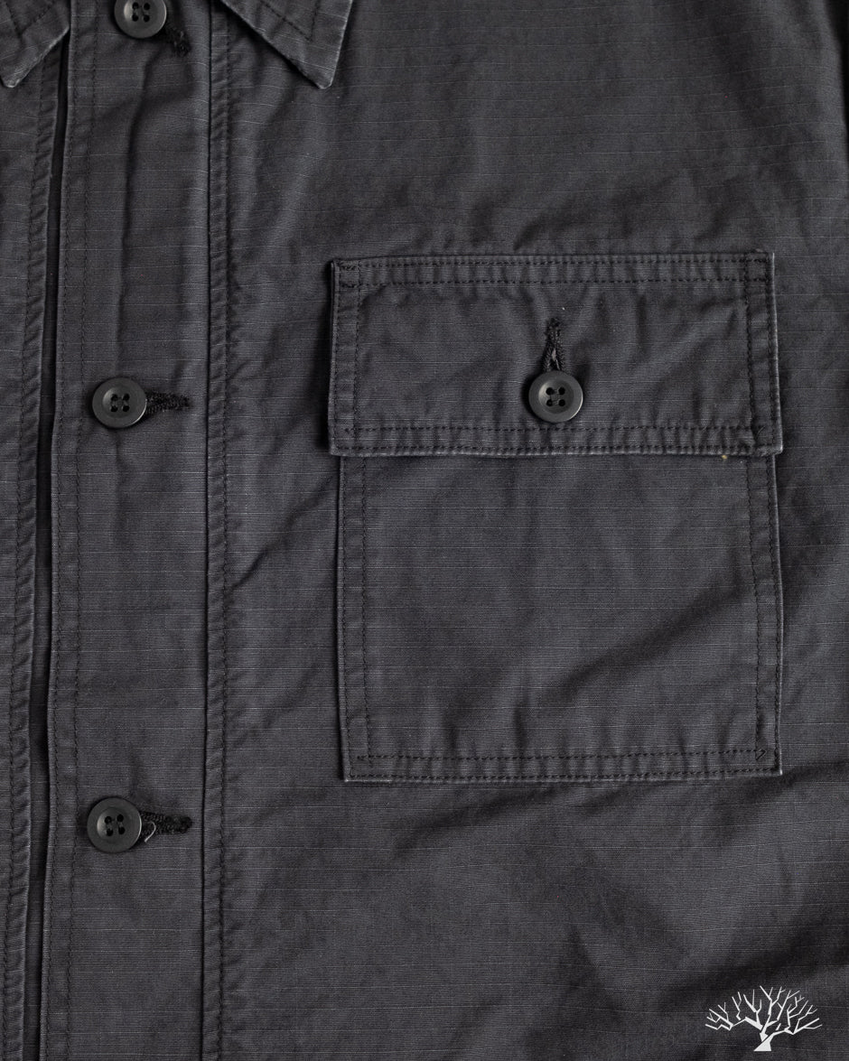 orSlow - Utility Short Sleeve Shirt Jacket - Navy – Withered Fig