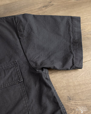 orSlow - Utility Short Sleeve Shirt Jacket - Navy – Withered Fig