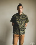 Utility Short Sleeve Shirt Jacket - Tiger Camo