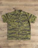 Utility Short Sleeve Shirt Jacket - Tiger Camo