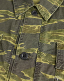 Utility Short Sleeve Shirt Jacket - Tiger Camo