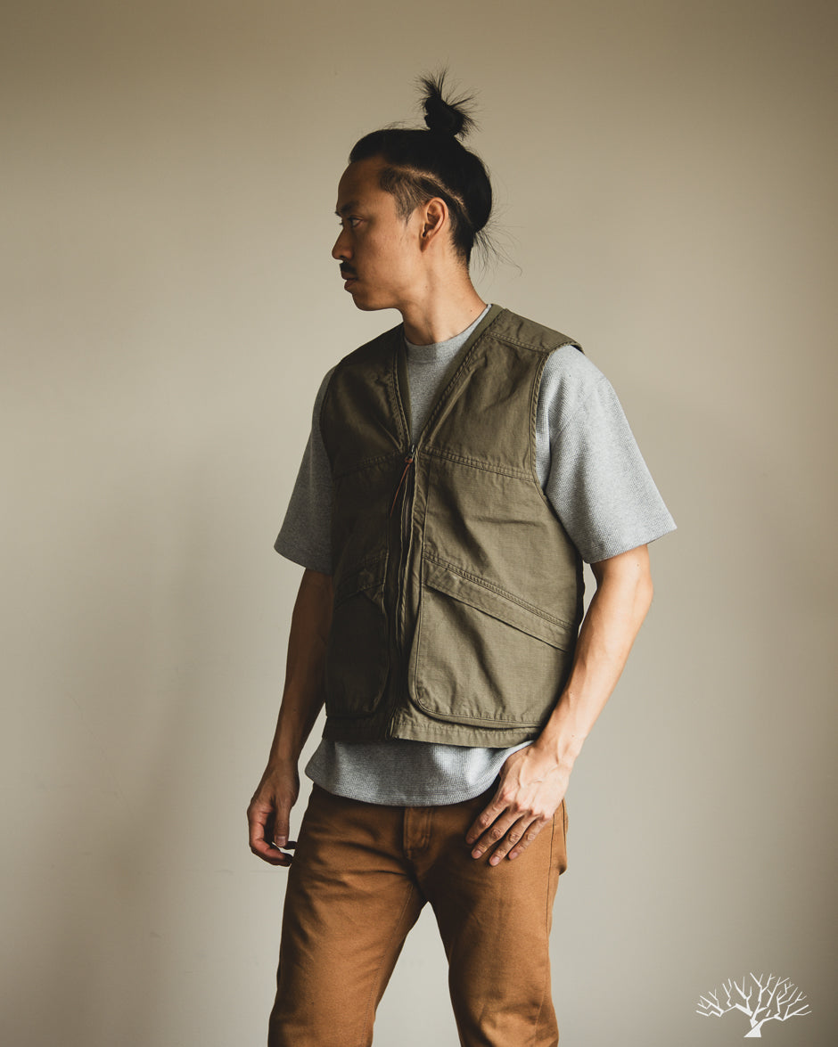 orSlow - Utility Vest - Army Green – Withered Fig