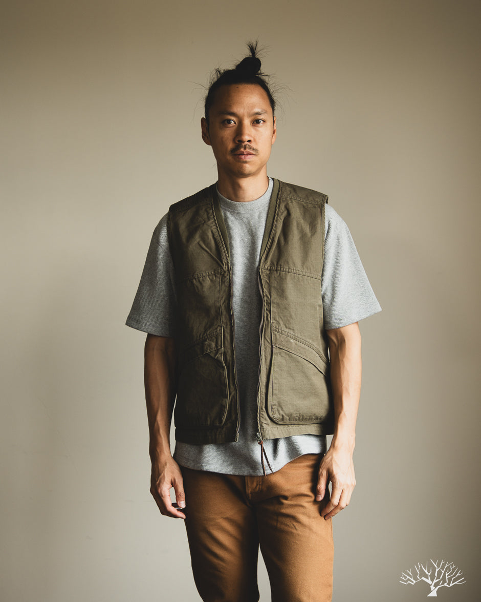 ダ*ス様 orSlow / Utility Vest (Army Green) orSlow - Utility Vest - Army Green – Withered Fig