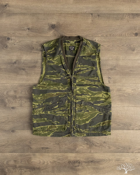 orSlow - Utility Vest - Tiger Camo – Withered Fig