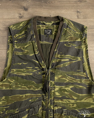 orSlow - Utility Vest - Tiger Camo – Withered Fig