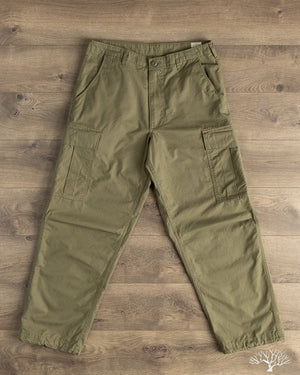 orSlow - Vintage Fit 6 Pocket Cargo Pants - Army Green Ripstop