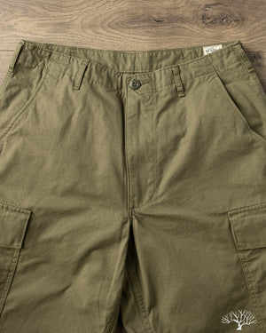 orSlow - Vintage Fit 6 Pocket Cargo Pants - Army Green Ripstop orSlow - Vintage Fit 6 Pocket Cargo Pants - Army Green Ripstop