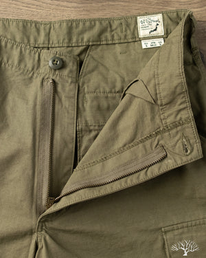 orSlow - Vintage Fit 6 Pocket Cargo Pants - Army Green Ripstop