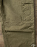 orSlow Vintage Fit 6 Pocket Cargo Pants - Army Green Ripstop