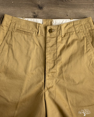 orSlow VINTAGE FIT ARMY TROUSERS ダークカーキ orSlow - Vintage Fit Army Trousers - Dark Khaki – Withered Fig