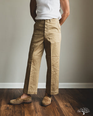 orSlow VINTAGE FIT ARMY TROUSERS ダークカーキ orSlow - Vintage Fit Army Trousers - Dark Khaki – Withered Fig