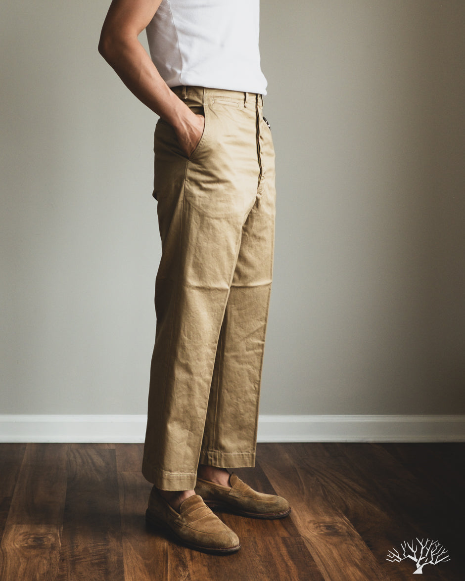 orSlow Vintage Fit Army Trousers - Dark Khaki