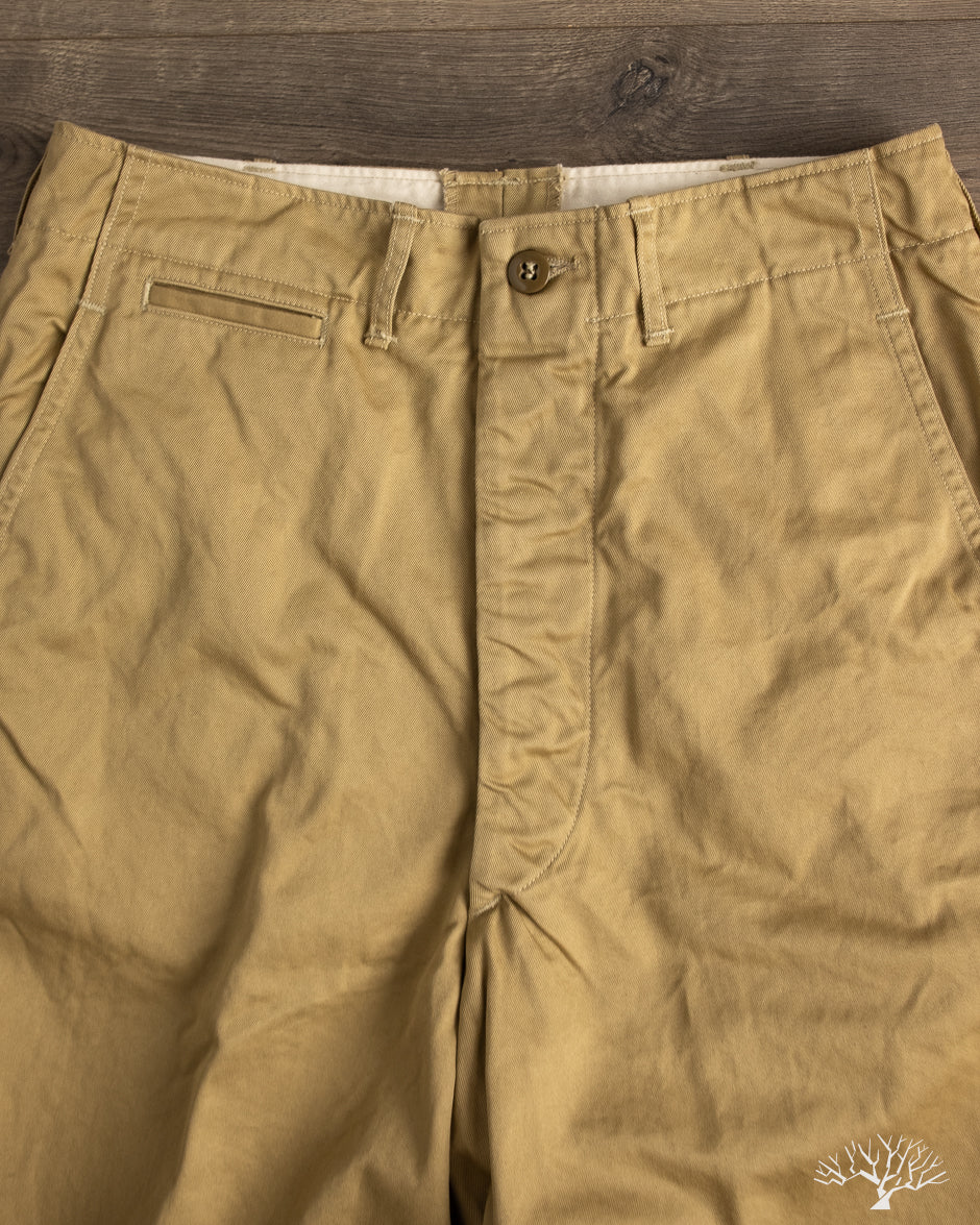 orSlow Vintage Fit Army Trousers - Dark Khaki