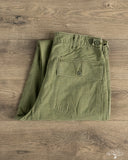 orSlow Vintage Fit Fatigue Pants - Dark Olive Stone Used Wash
