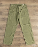 orSlow Vintage Fit Fatigue Pants - Dark Olive Stone Used Wash