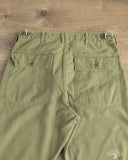 orSlow Vintage Fit Fatigue Pants - Dark Olive Stone Used Wash