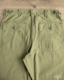 orSlow Vintage Fit Fatigue Pants - Dark Olive Stone Used Wash