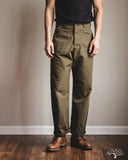 orSlow Vintage Fit Fatigue Pants - Herringbone Army Green