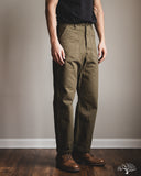 orSlow Vintage Fit Fatigue Pants - Herringbone Army Green