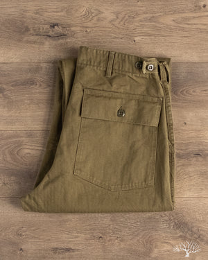 orSlow - Vintage Fit Fatigue Pants - Herringbone Army Green