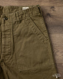 orSlow Vintage Fit Fatigue Pants - Herringbone Army Green