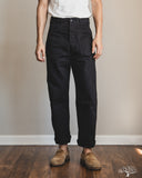 orSlow Vintage Fit Fatigue Pants - Herringbone Black